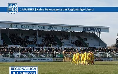 BFV 08 beantragt keine Regionalligalizenz für 2025/2026